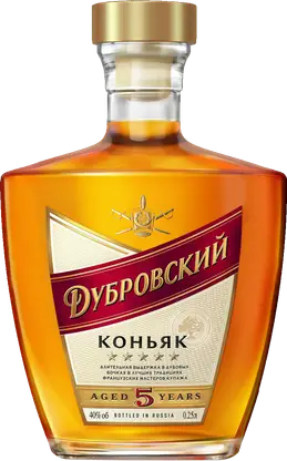 Изображение товара Коньяк Дубровский 5 лет 40% 250мл