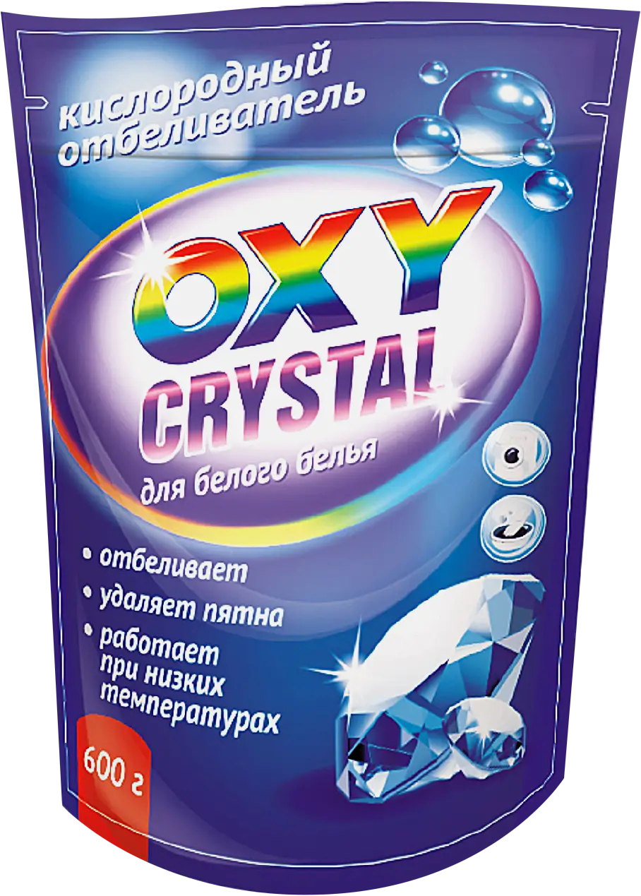 Отбеливатель для белого белья Oxy Crystal Кислородный 600г