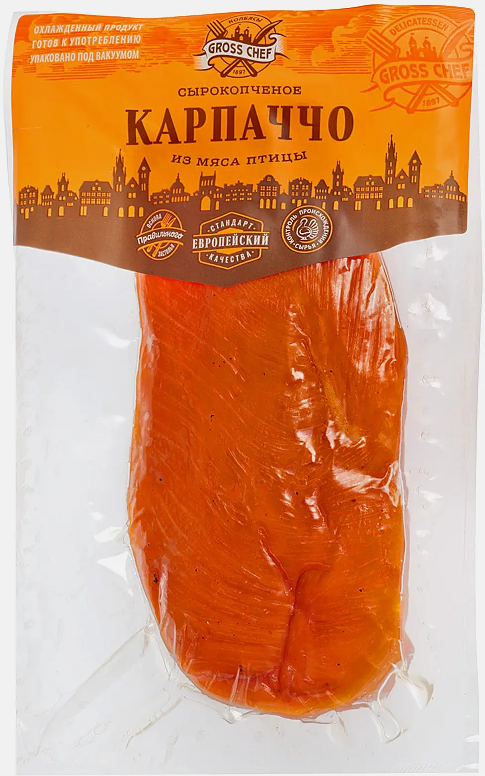 Изображение товара Карпаччо Гросс Шефф из мяса птиц 200г