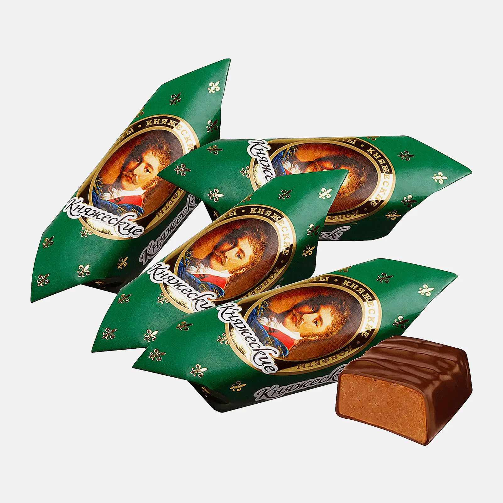 Изображение товара Конфеты Княжеские Сладости пралиновые с арахисом и глазурью 300 г