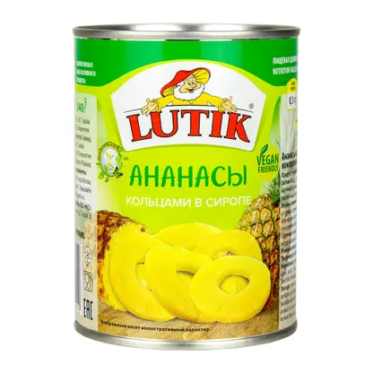 Изображение товара Кольца ананаса в сиропе Lutik 580мл