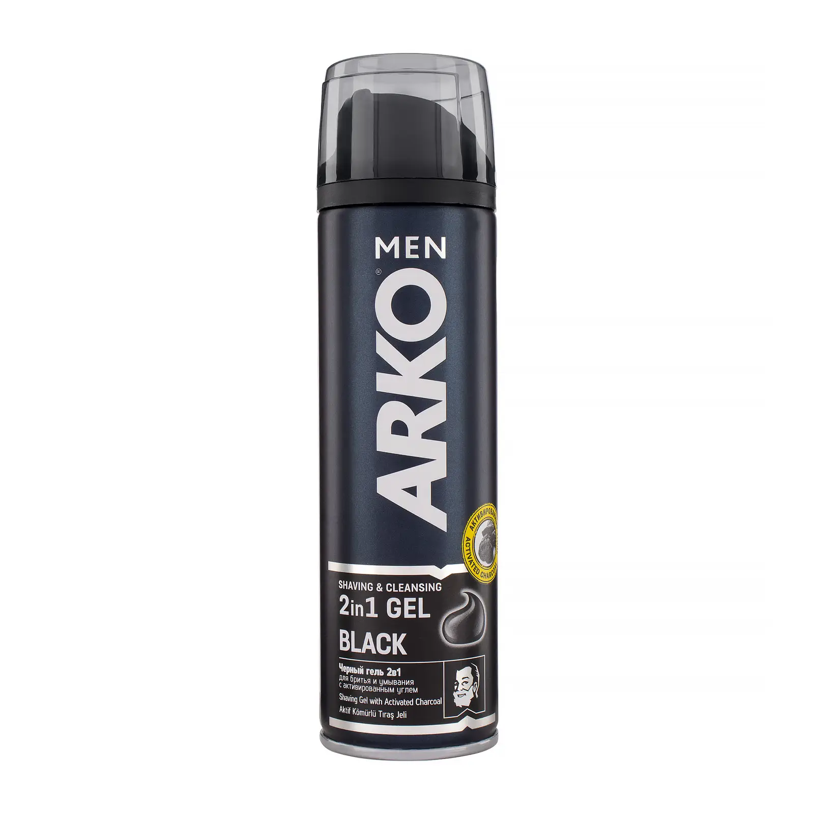 Гель для бритья Arko Men Black 2в1 200мл