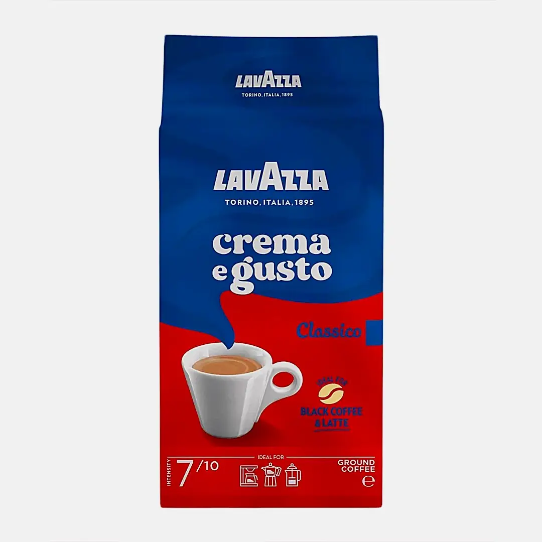 Изображение товара Кофе молотый Lavazza Crema e Gusto 250 г премиальный ароматный напиток