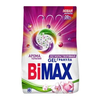 Изображение товара Стиральный порошок Bimax Ароматерапия автомат 1.8кг
