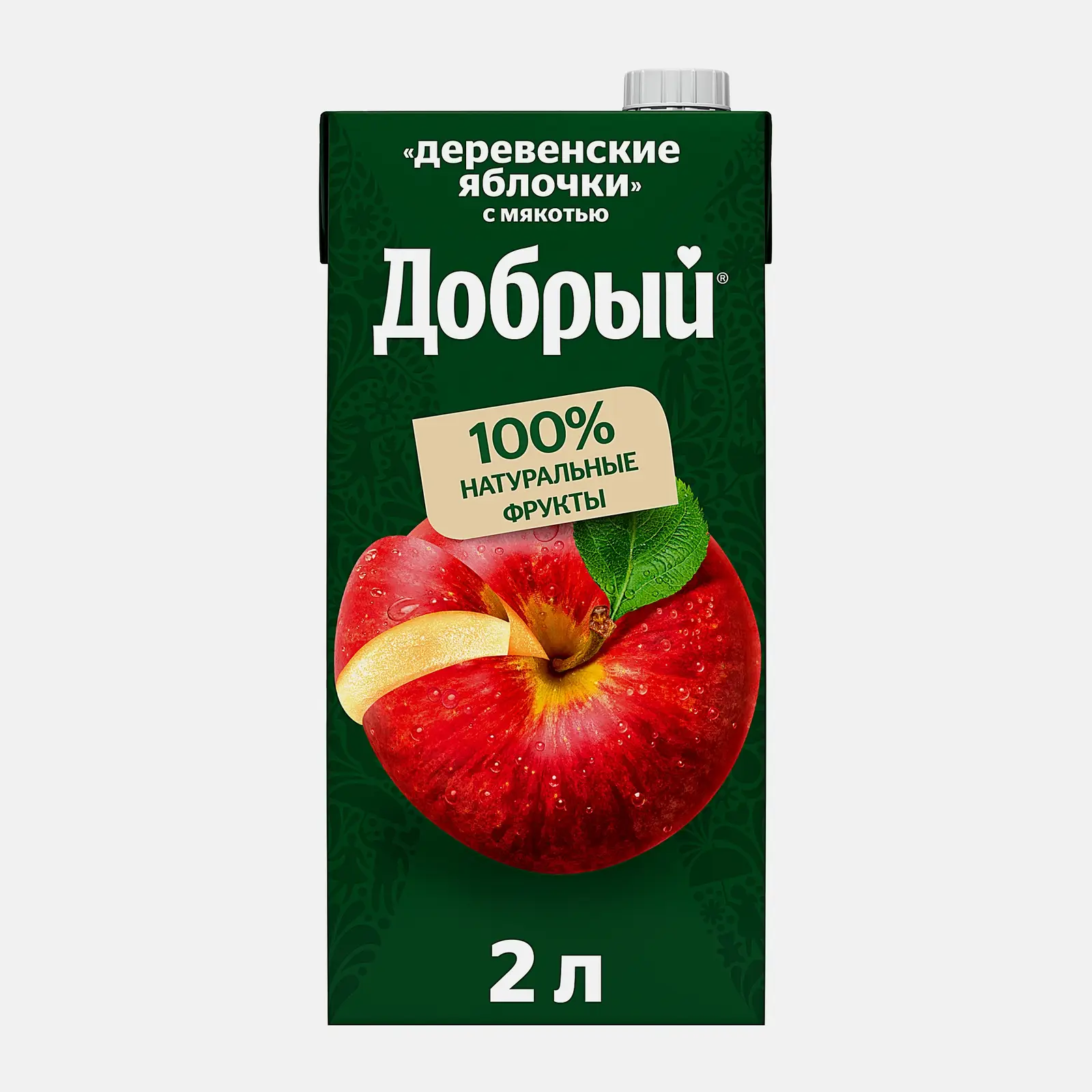 Нектар Добрый Деревенские яблочки с мякотью 2л