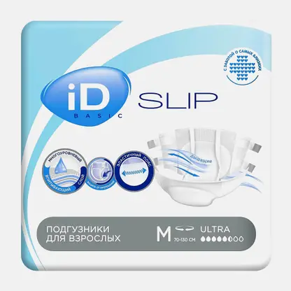 Подгузники для взрослых р.М Slip Expert ID 30шт