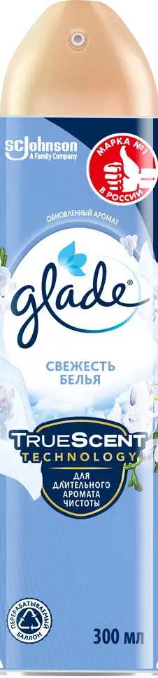 Освежитель воздуха Glade Свежесть белья аэрозоль 300мл