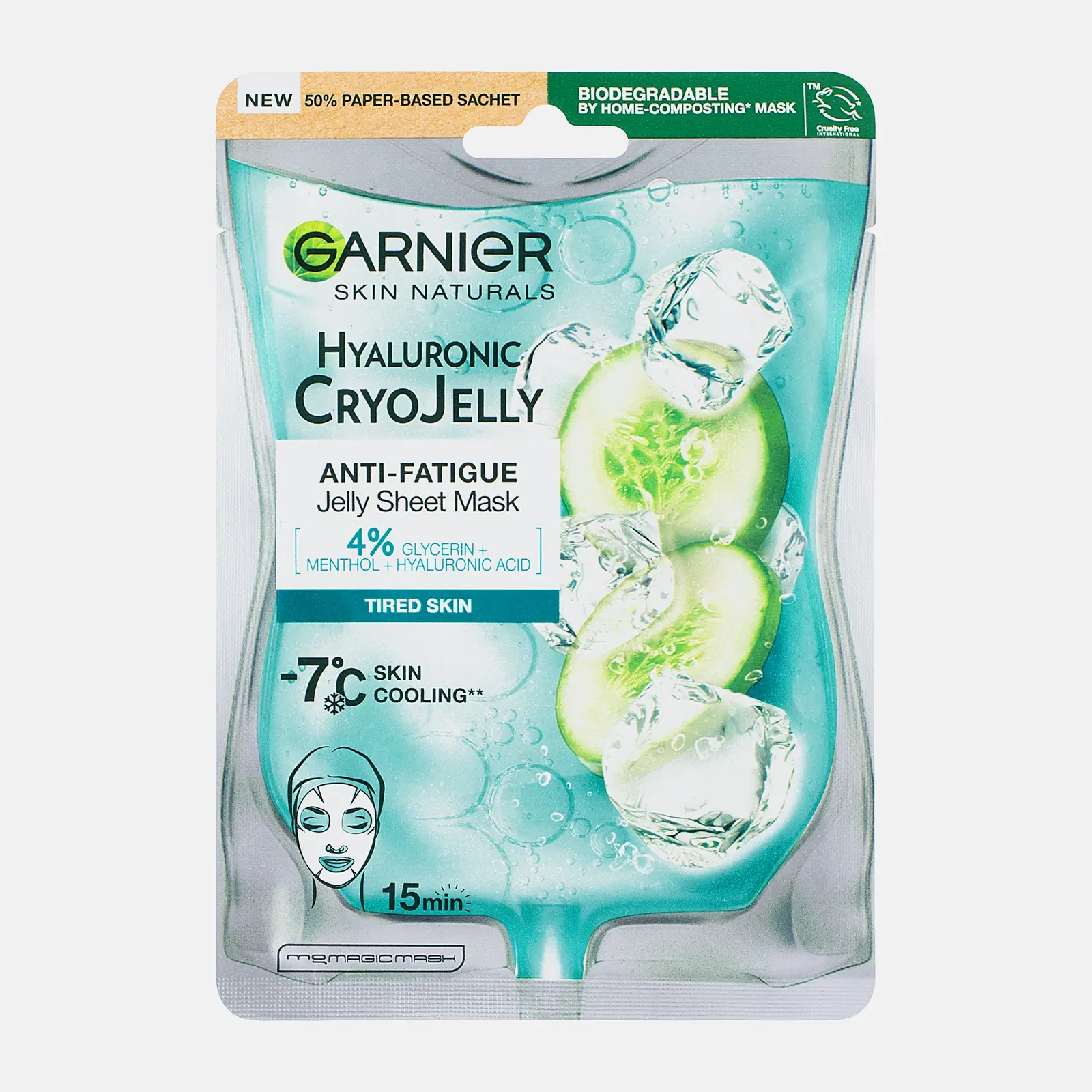 Маска для лица Garnier тканевая Эксперт + Крио Гель