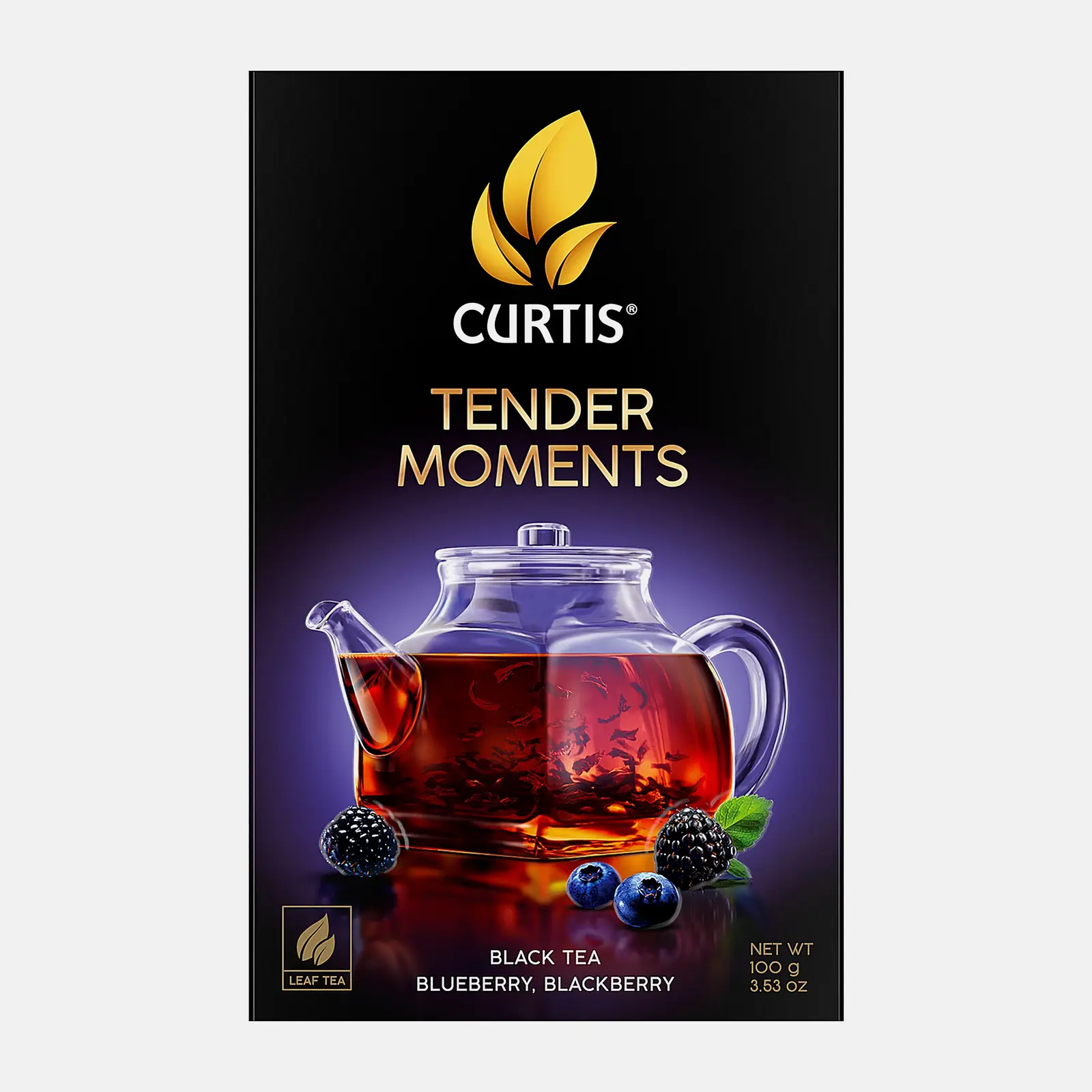 Чай черный Curtis Tender Moments черника-ежевика 100г Чай черный Curtis Tender Moments черника-ежевика 100г