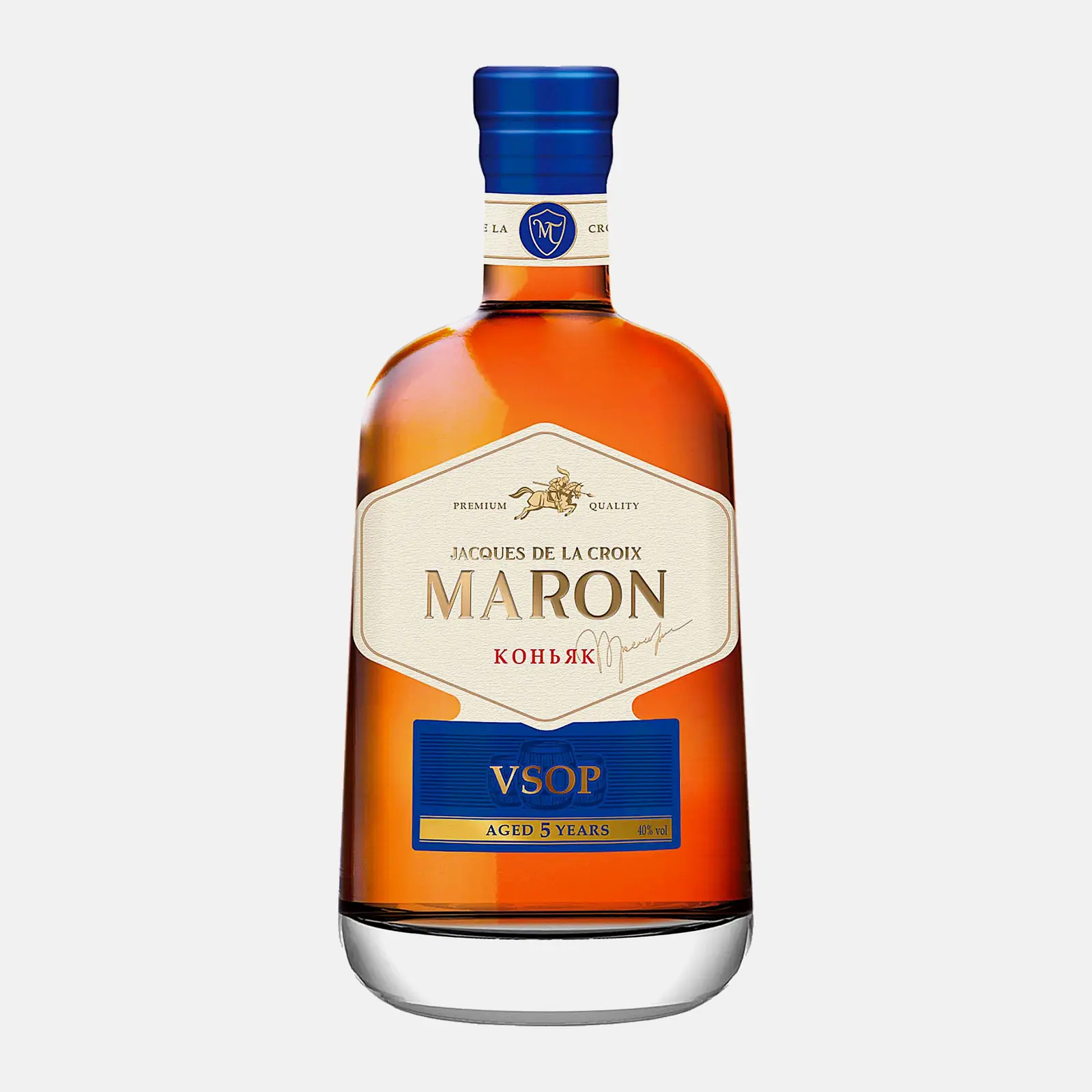 Коньяк Jacques De la Croix Maron 5 лет 40% 500мл