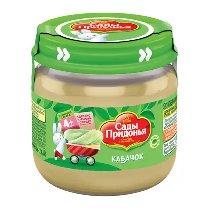 Изображение товара Пюре Сады Придонья Кабачок 80г