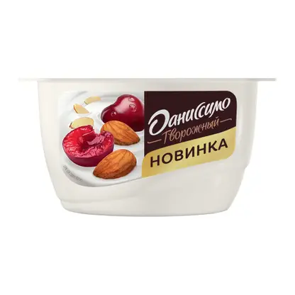 Изображение товара Творожный десерт Даниссимо Вишня-миндаль 6.1% 130г