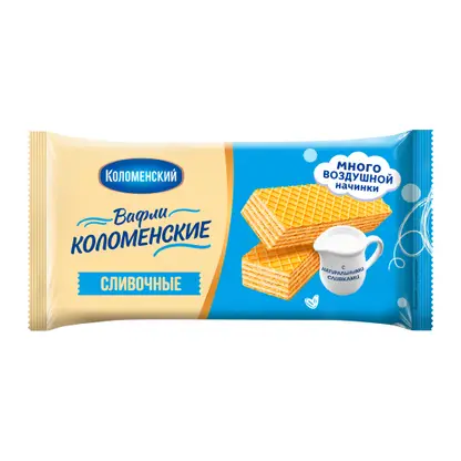 Изображение товара Вафли Сливочные Коломенские 200г