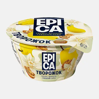 Творожок груша ваниль и грецкий орех Epica 8% 130г