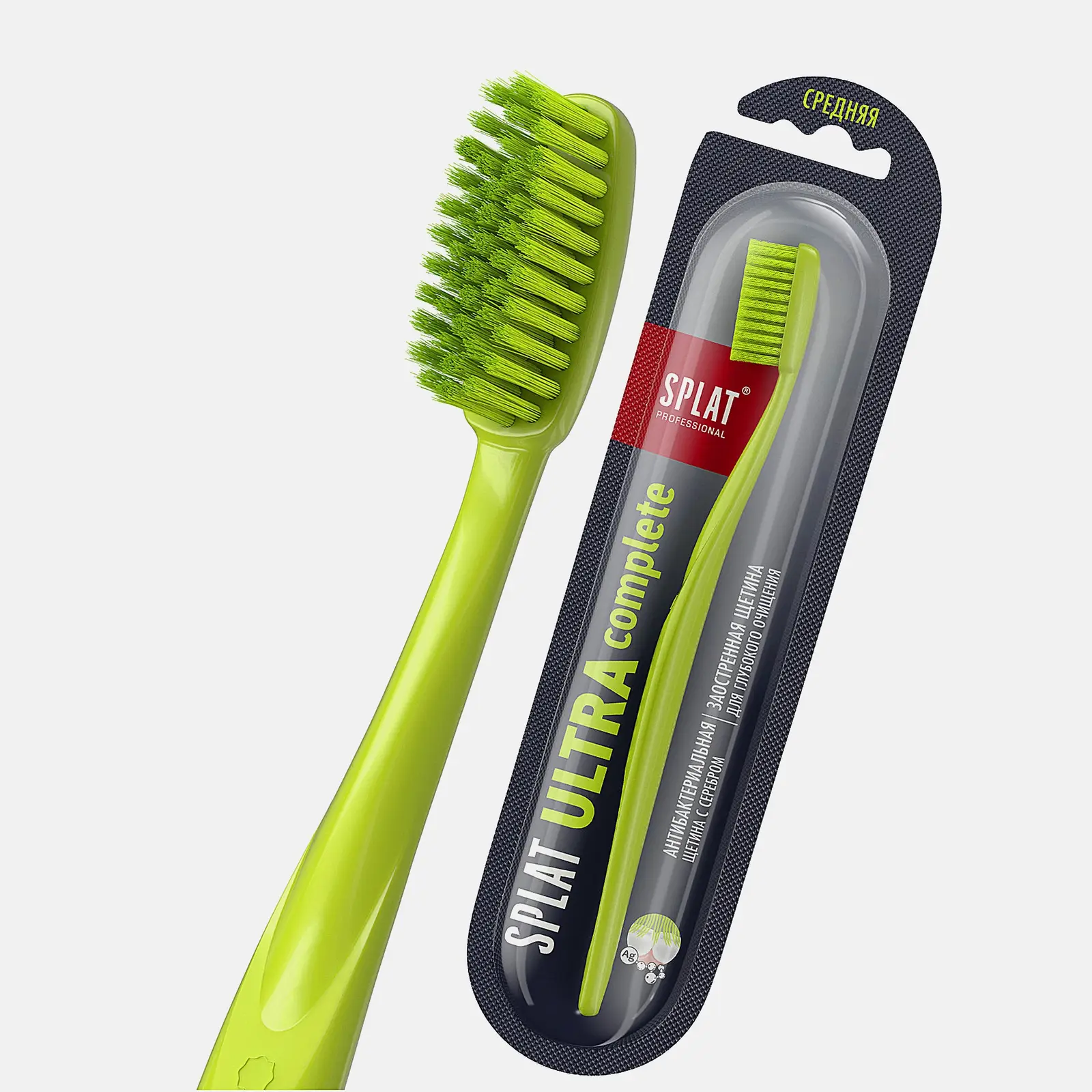 Зубная щетка Splat Professional Ultra Complete средняя в ассортименте - фото 6