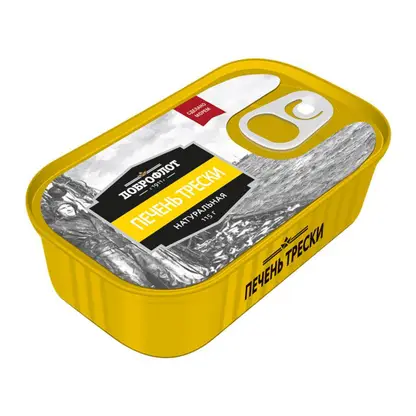 Изображение товара Печень трески Доброфлот атлантической натуральной 115г