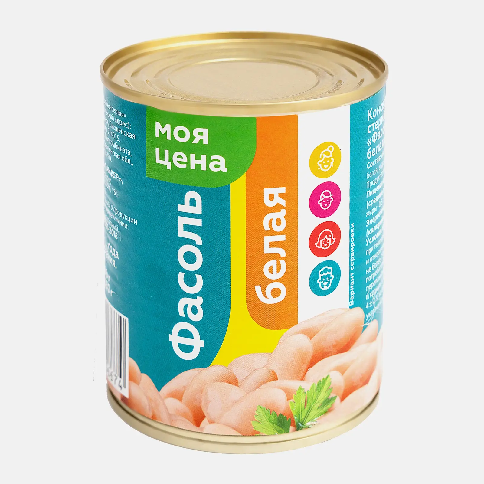 Фасоль Моя цена белая 360г