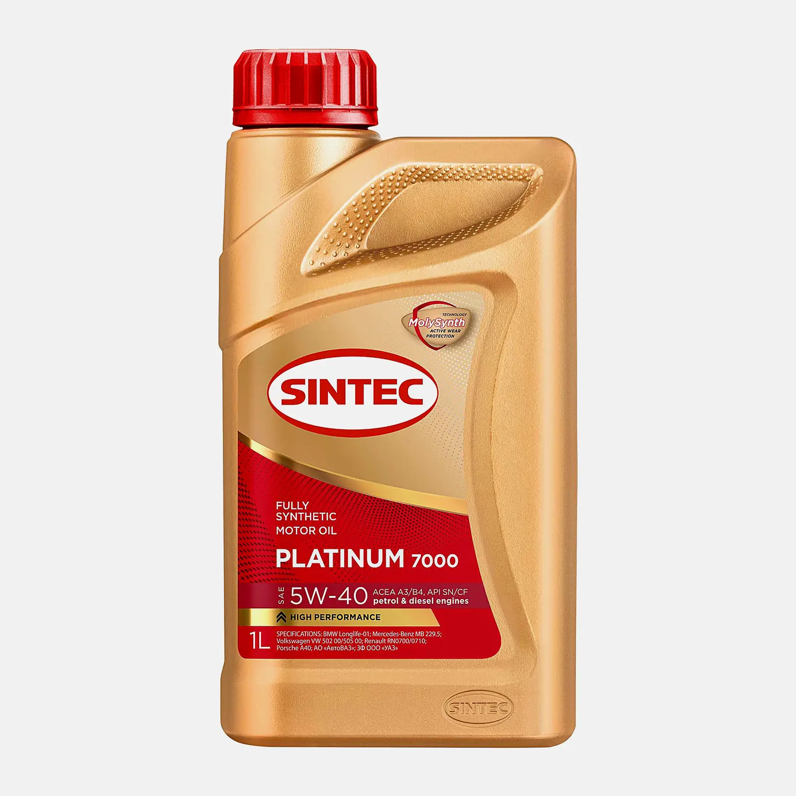 Масло синтетическое Sintec Platinum 7000 5W-40 A3/B4 SN/CF 1л