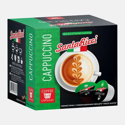 Кофе в капсулах Santa Ricci Cappuccino Dolce Gusto 12шт