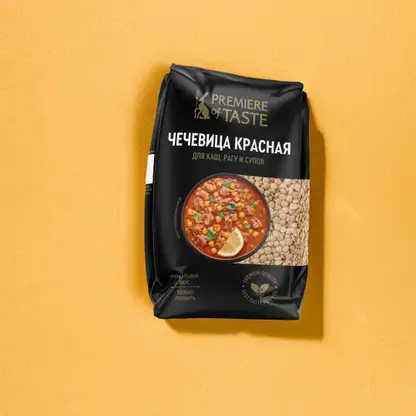 Изображение товара Красная чечевица Premier of Taste 450г для супов и диетических блюд