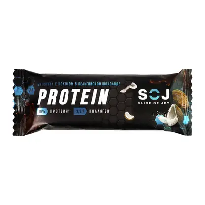 Изображение товара Протеиновый батончик со вкусом кокоса Soj Protein 50г