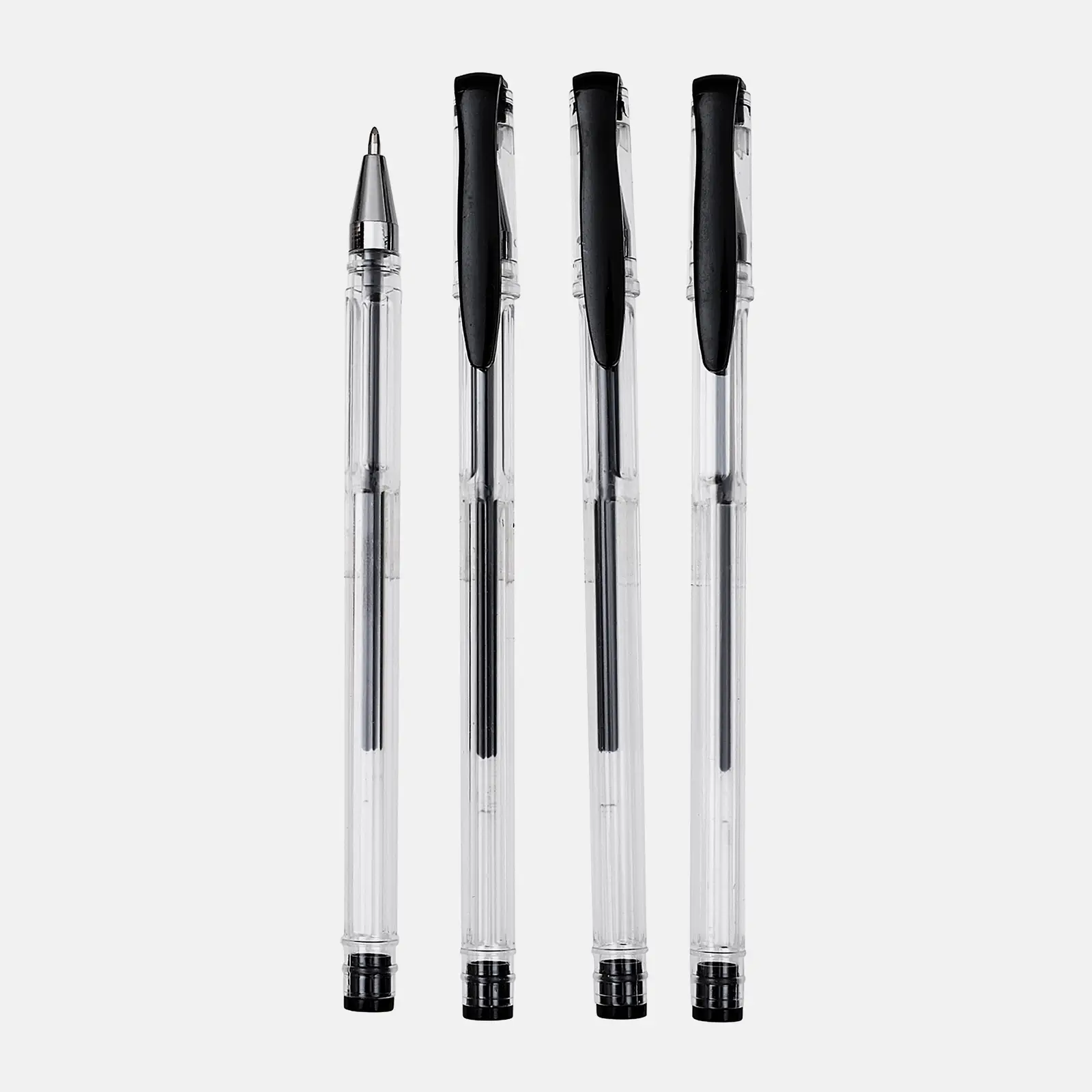 Набор гелевых ручек Магнит черные 4шт