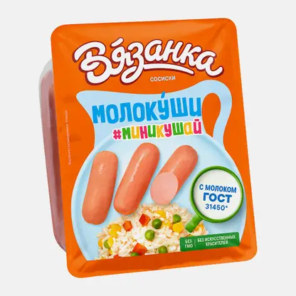 Сосиски Вязанка Молокуши миникушай 330г