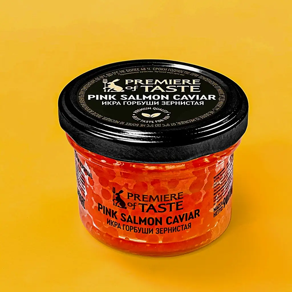 Изображение товара Икра горбуши зернистая Premiere of Taste 90г натуральная закуска