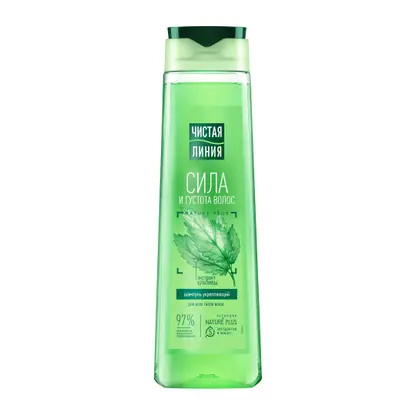 Изображение товара Укрепляющий шампунь для всех типов волос Сила и густота Чистая линия 400мл