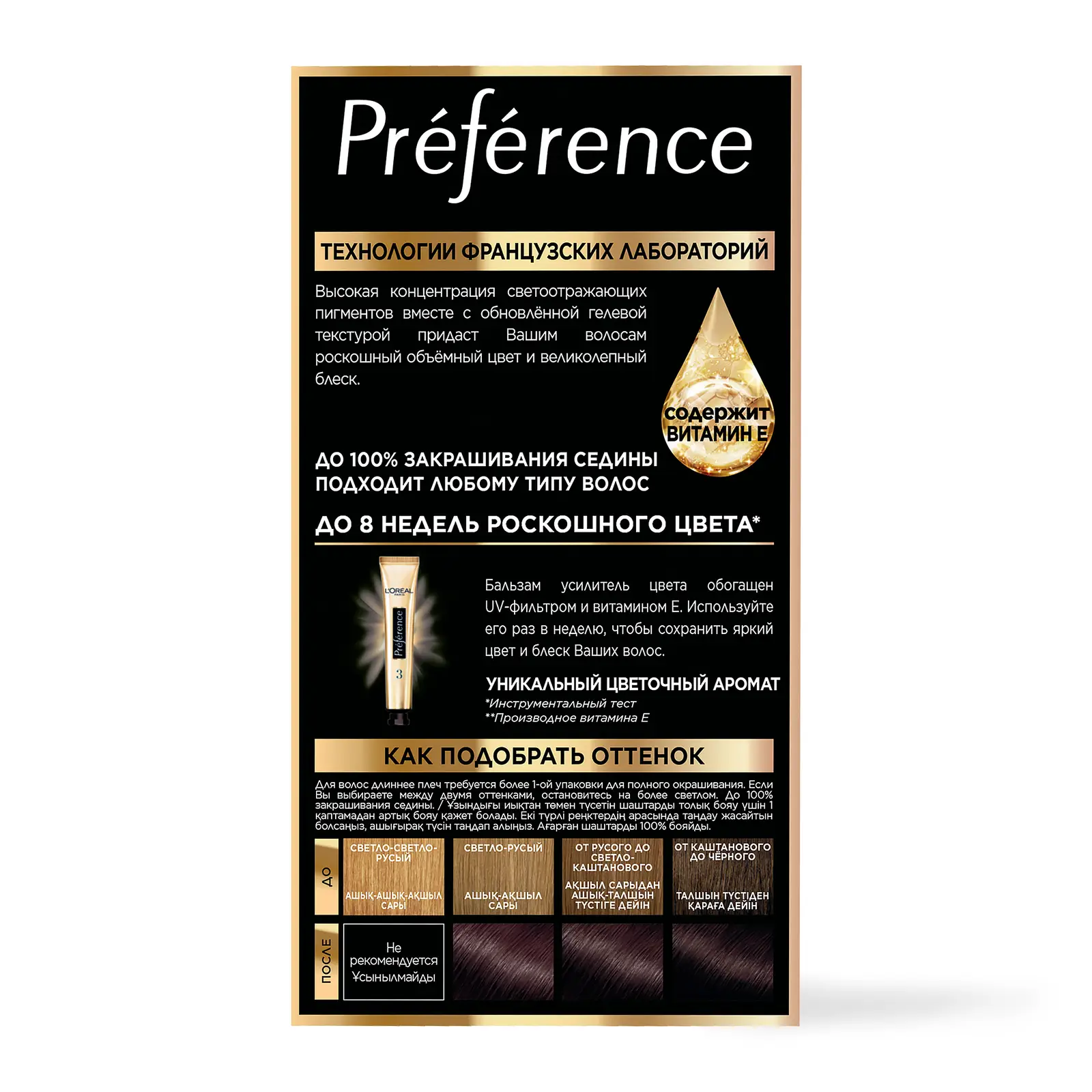 Стойкая краска для волос L’Oréal Paris Preference оттенок 4.12 Глубокий каштановый перламутровый