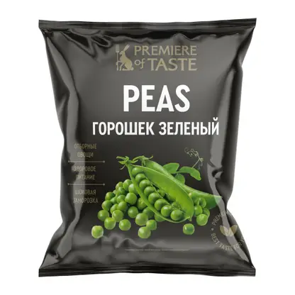 Изображение товара Горошек зелёный быстрозамороженный Premiere of Taste 400г