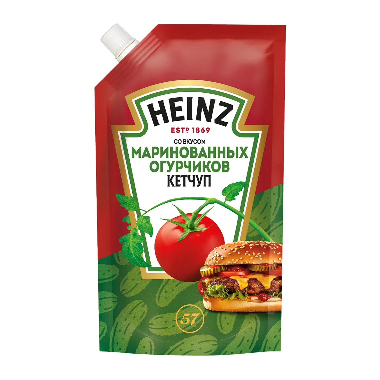 Изображение товара Кетчуп со вкусом маринованных огурчиков Heinz 320г