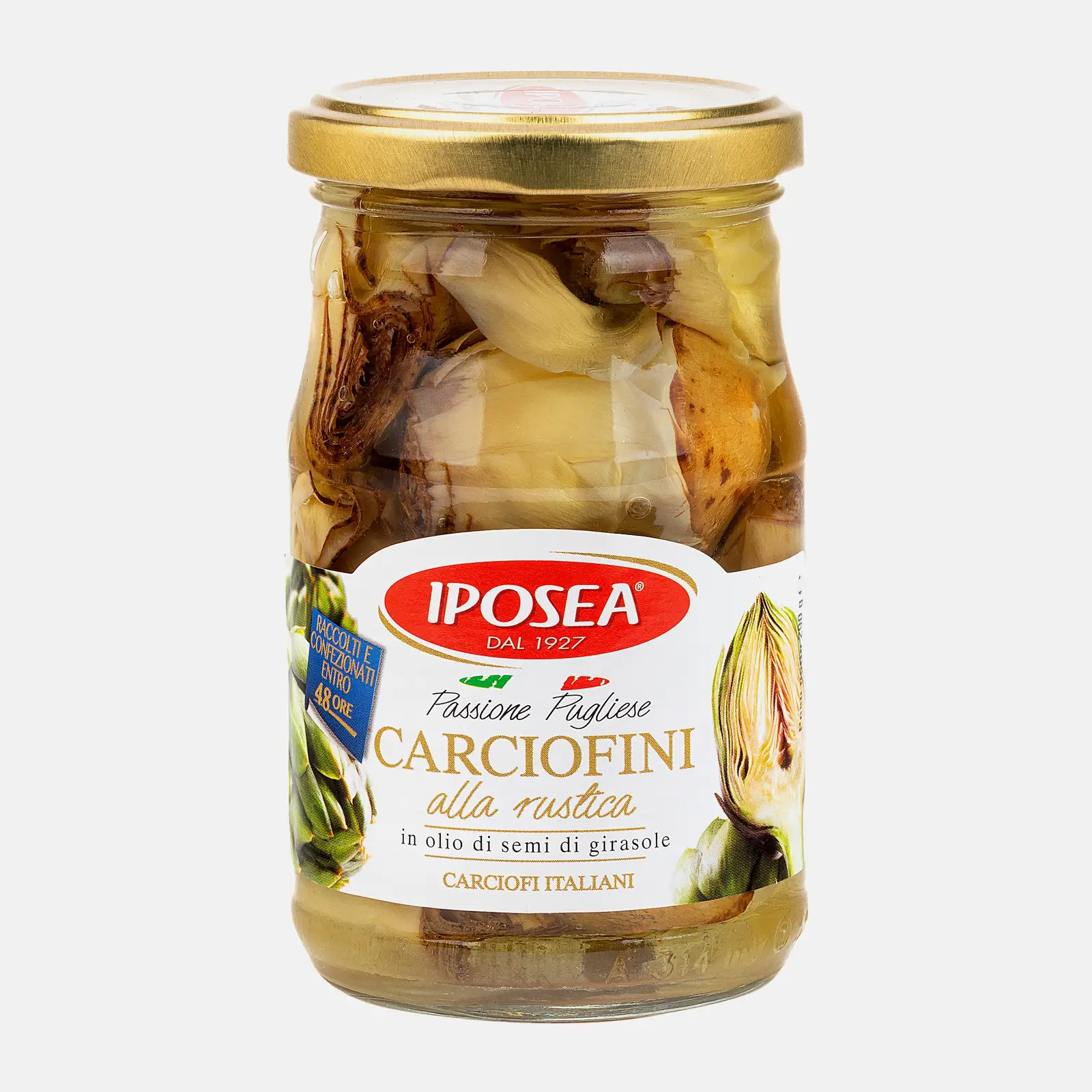 Изображение товара Артишоки Iposea Алла Рустика в масле 290 г