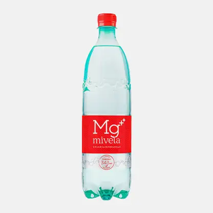 Вода Mivela Mg минеральная природная лечебно-столовая слабогазированная 1л
