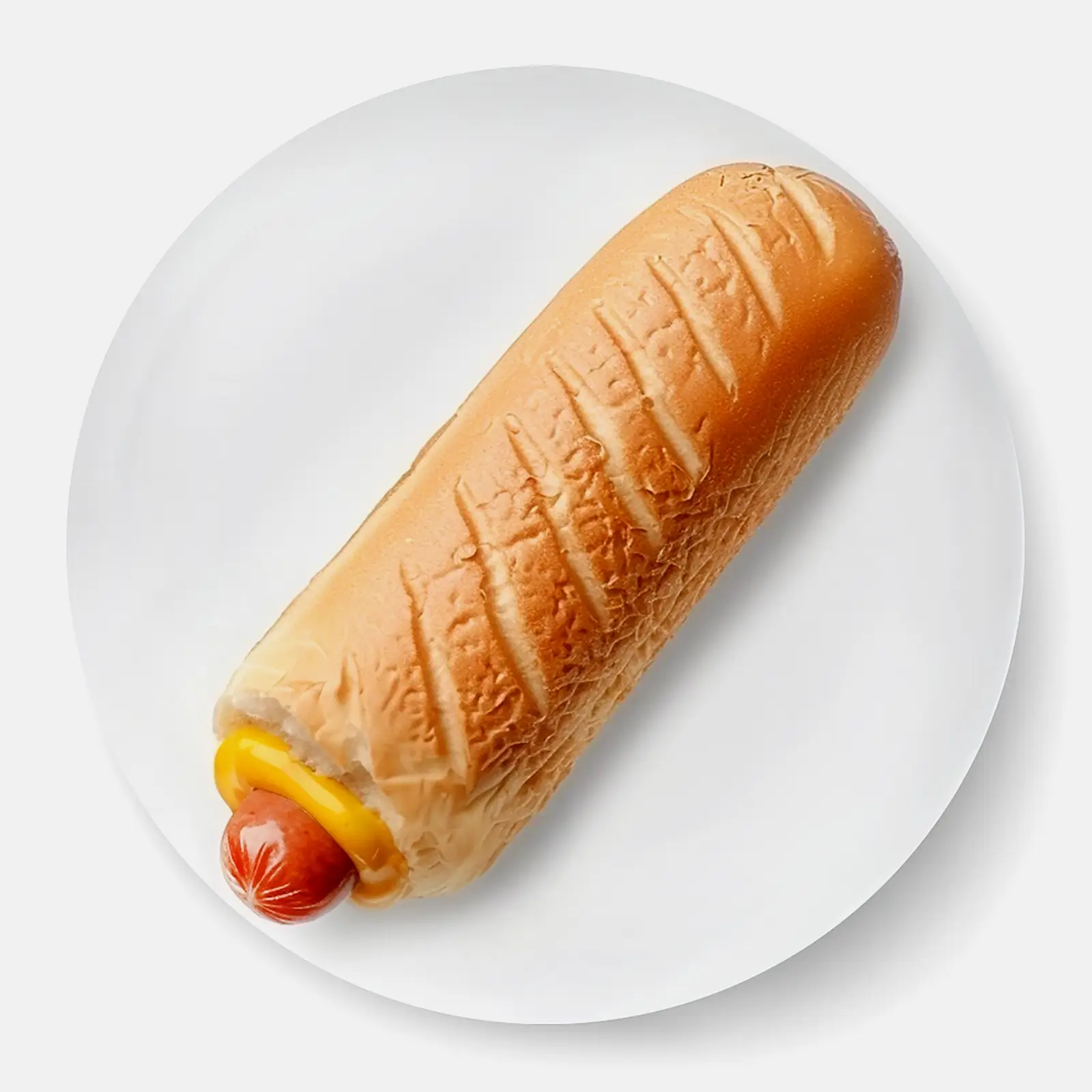 Изображение товара Френч-дог со свиной сосиской от Магнит 160 г свежий быстрое питание