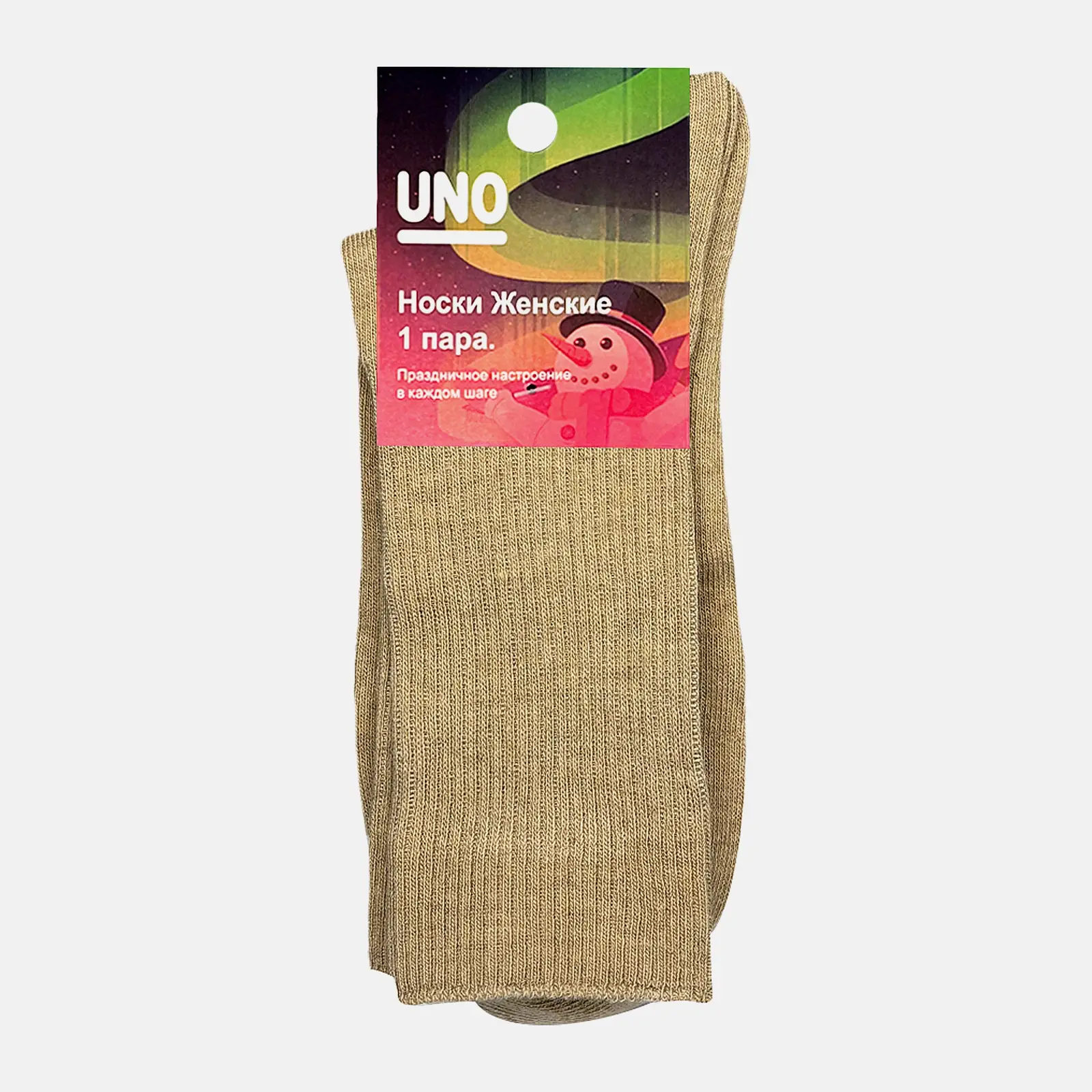 Женские носки бежевые р.23-25 Uno Fianza