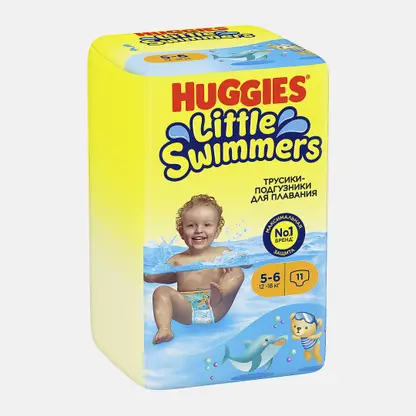 Подгузники-трусики для плавания №5-6 12-18кг Huggies Little Swimmers 11шт