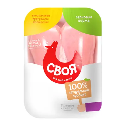 Изображение товара Грудка цыплёнка-бройлера Своя без кожи