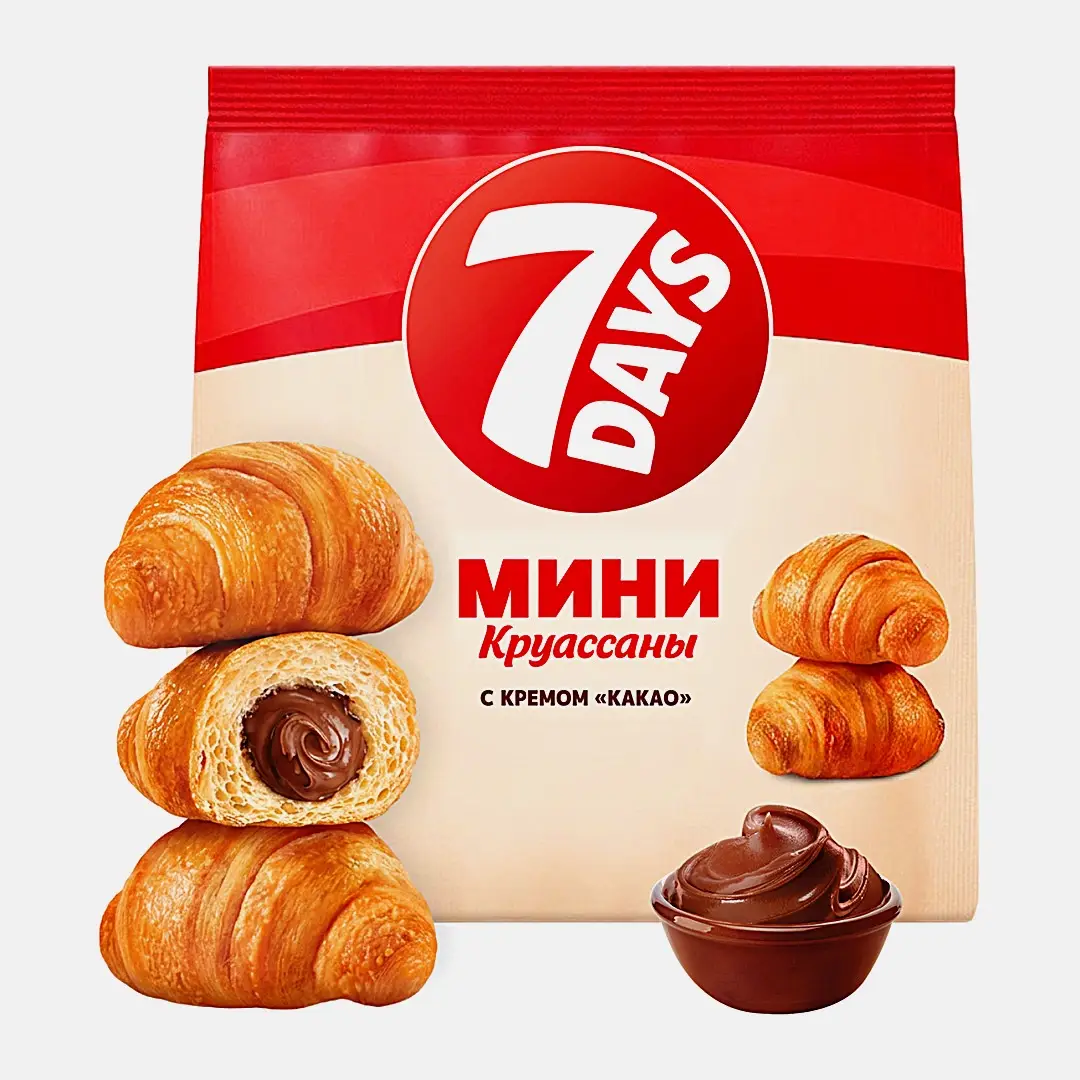 Круассан Мини с кремом какао 7Days 265г
