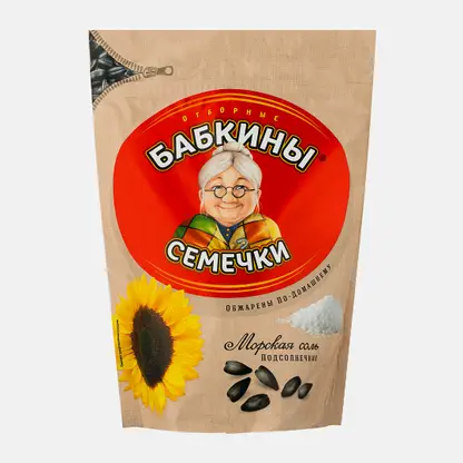 Семечки Бабкины семечки соленые 300г