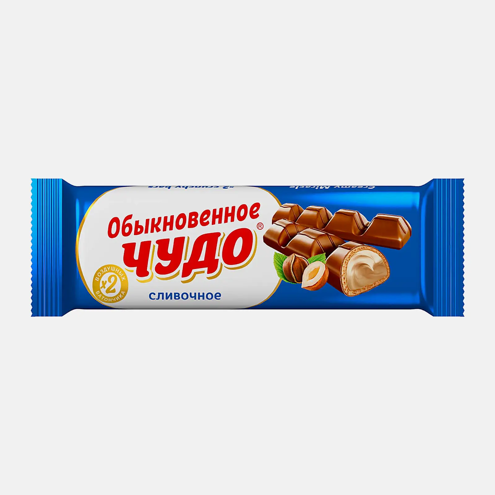 Изображение товара Батончик сливочный Обыкновенное чудо 55г - хрустящий шоколадный деликатес