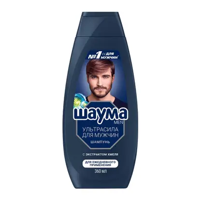 Изображение товара Шампунь для волос Шаума Men Ультрасила с хмелем для ежедневного применения мужской 360мл
