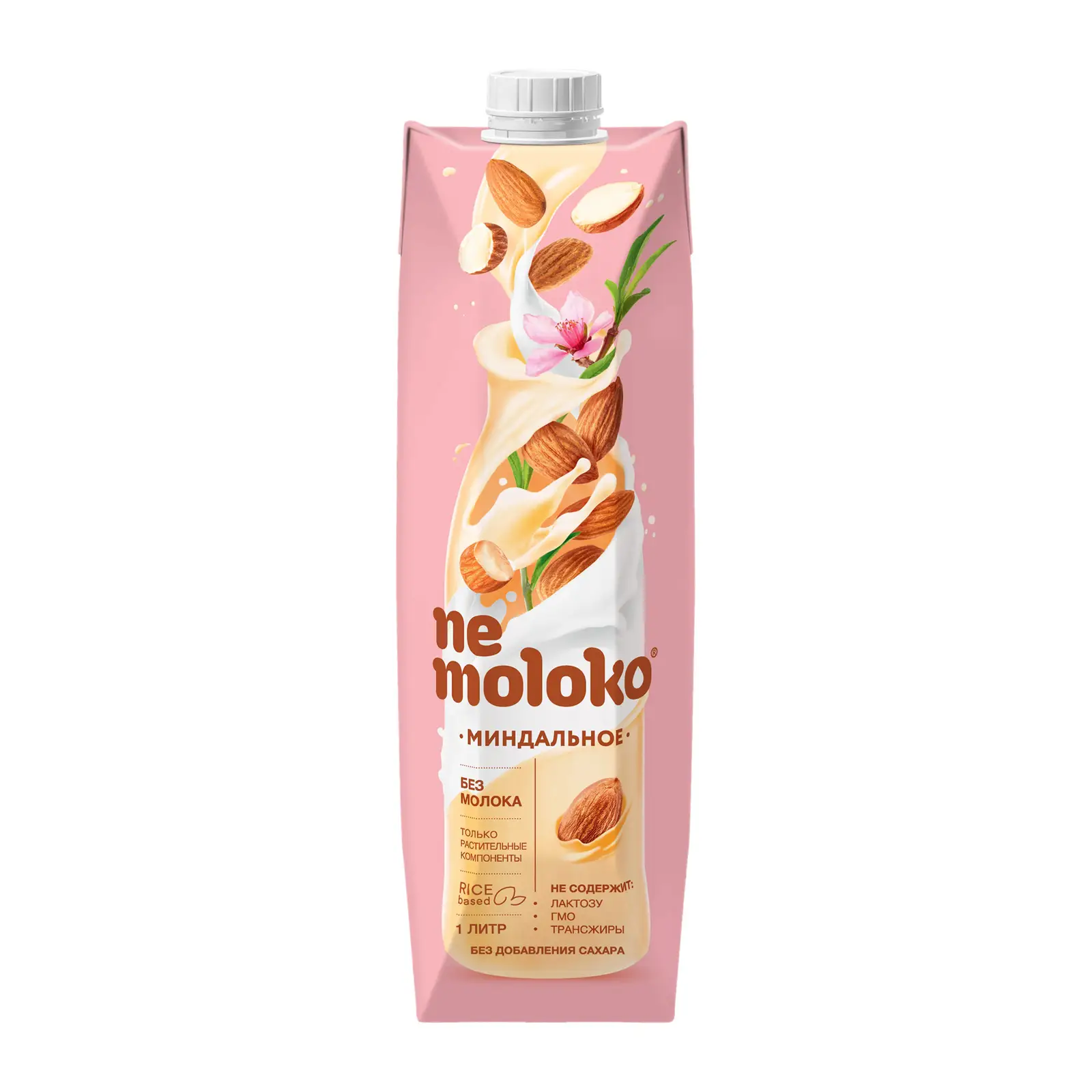 Изображение товара Миндальный растительный напиток Nemoloko 1л без глютена и сахара