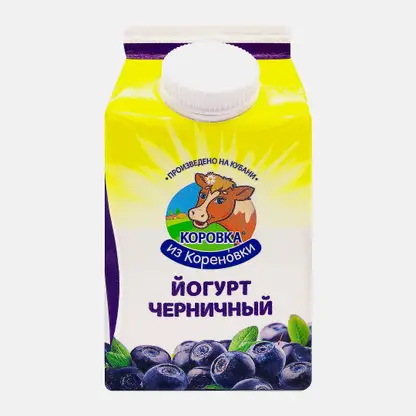 Йогурт Коровка из Кореновки Черника 2.1% 450г
