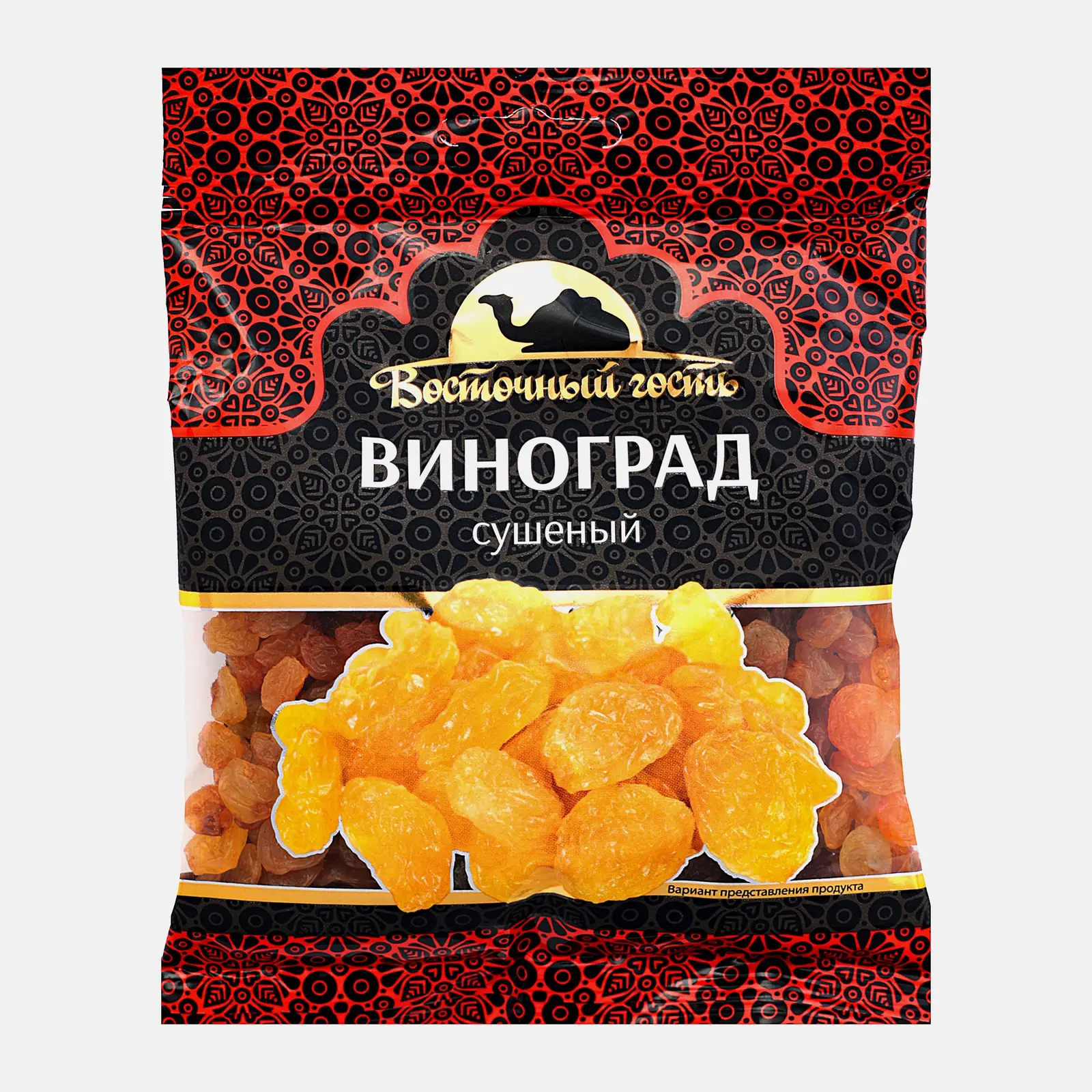 Изображение товара Крупный сушеный изюм Восточный Гость голден 130г без косточек натуральный