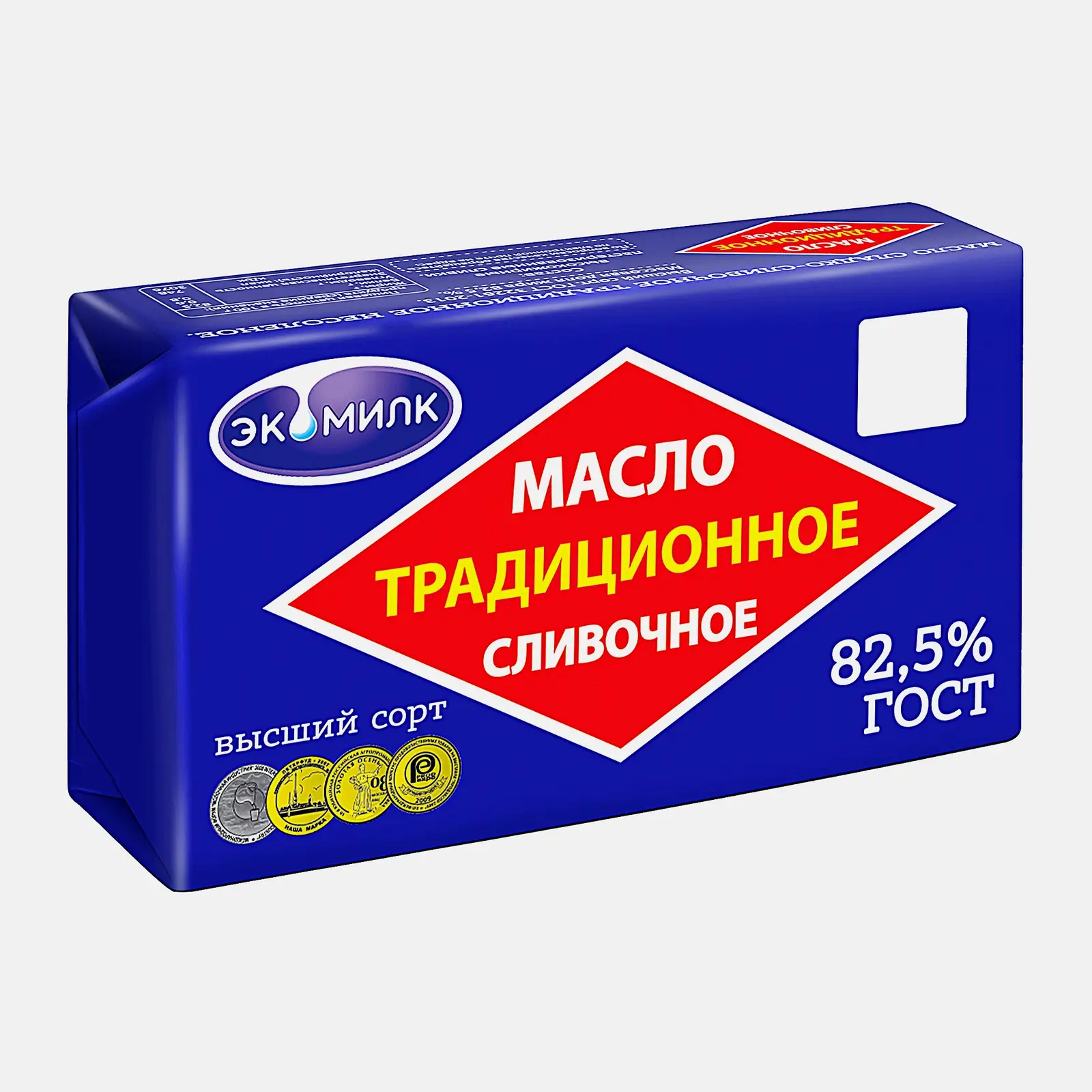 Масло сливочное Экомилк Традиционное 82.5% 160г