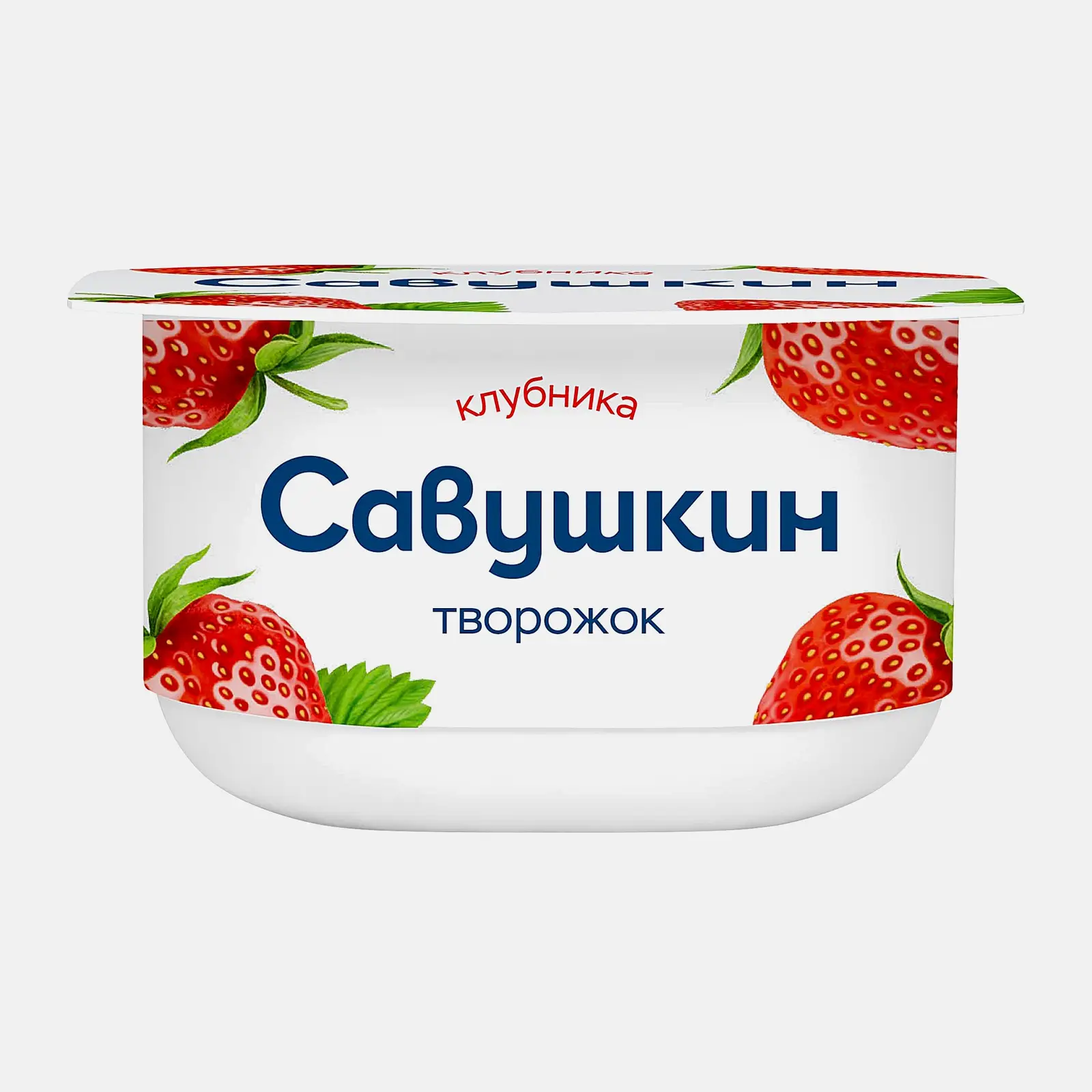 Изображение товара Творожная паста Савушкин клубника 3.5% 120 г