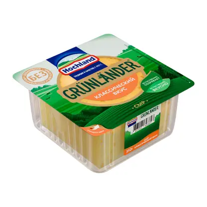 Изображение товара Сыр полутвердый Grunlander 50% 350г Изображение товара Сыр полутвердый Grunlander 50% 350г