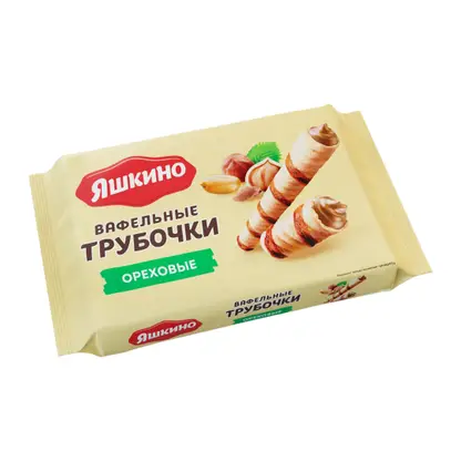 Изображение товара Трубочки вафельные Ореховые Яшкино 190г