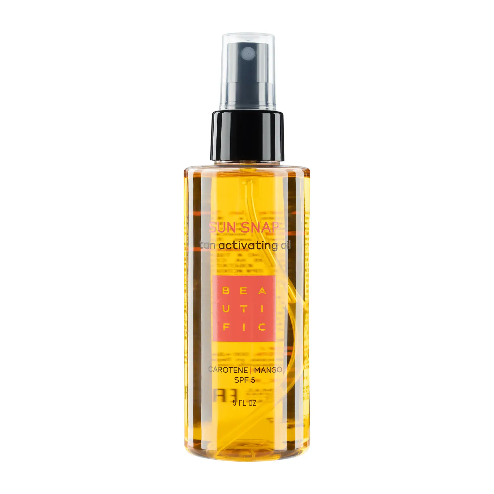 Масло для тела Beautific Sun Snap для интенсивного загара SPF5 150мл
